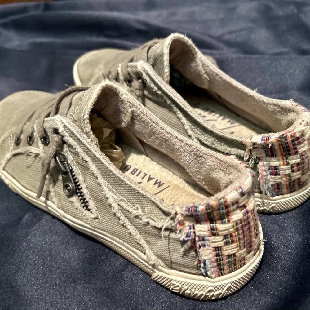 Blowfish Gray and Multicolor Flats